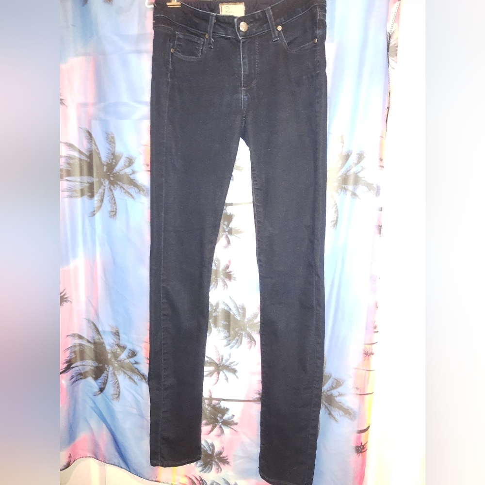 Paige Peg Skinny Dark Blue Denim Jean